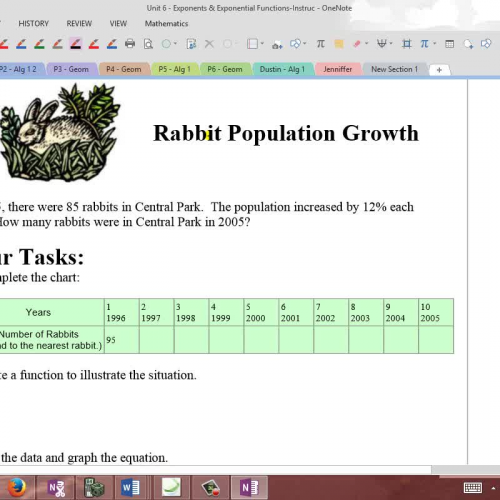 Hw2-Rabbit - Exponential Growth - Video