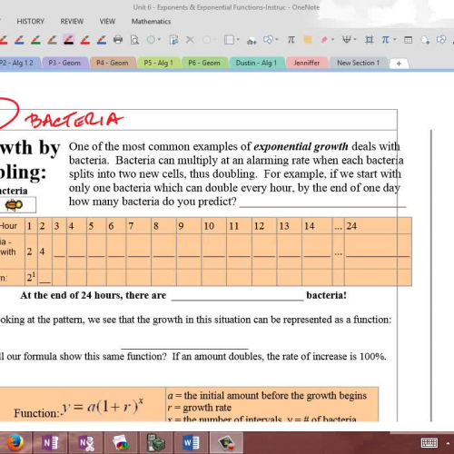 E8 - Exponential Growth with Bacteria - Video