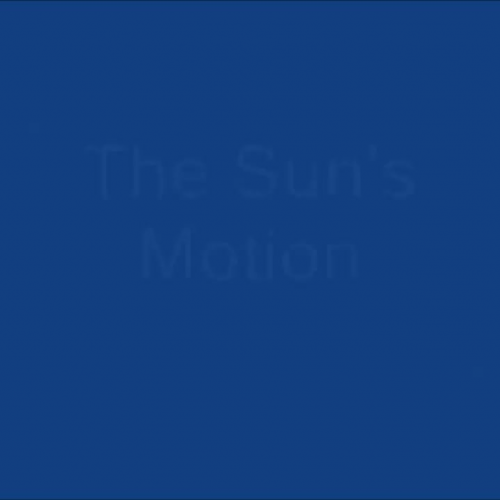 The Sun’s motion