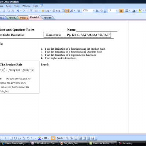 2-3 Product and Quotient Rule - Video