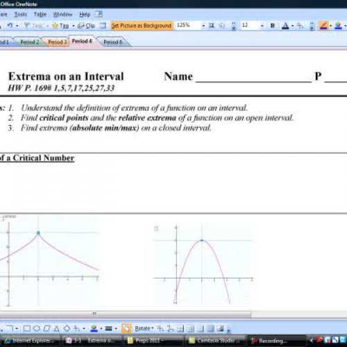 3-1  Extrema on an Interval - Video