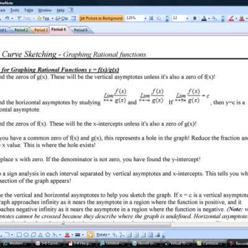 3-6 Curve Sketching - Video