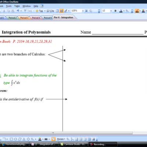 L1 -  Integration of Polynomials - Video