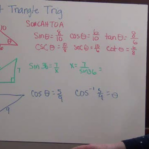 Trig Concepts Review