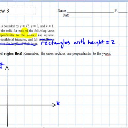 Volume Review 3 - Solutions -Video