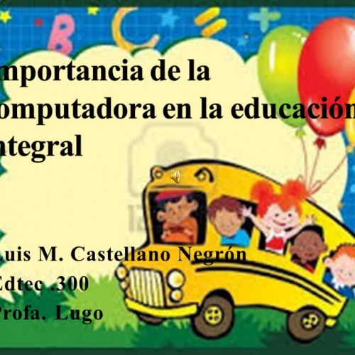 IMPORTANCIA de la computadora en la educaci?n