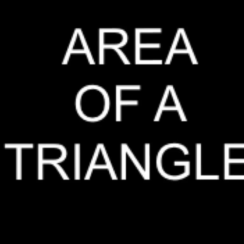 Area of a Triangle