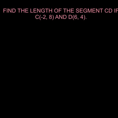 Distance Formula Example 1  Video