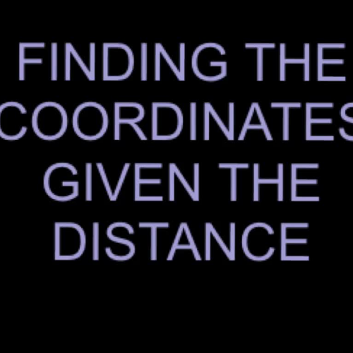 Distance Formula Example 2