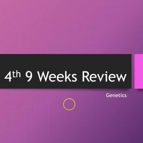 4th 9 Weeks Review - Genetics