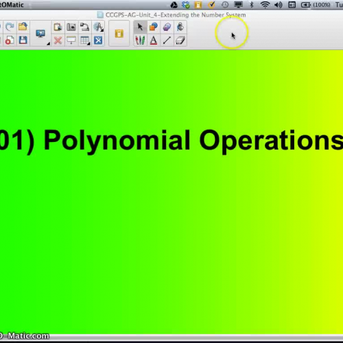 AG-4.01 Polynomial Operations