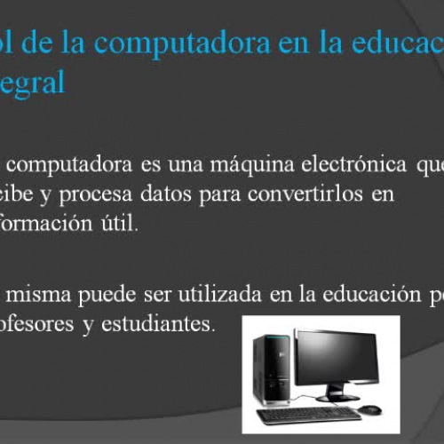 La computadora en la sala de clases Video Com