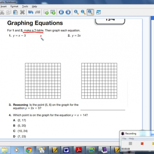 15-4 Graphing Equations