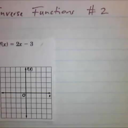 Inverse Functions HW #2