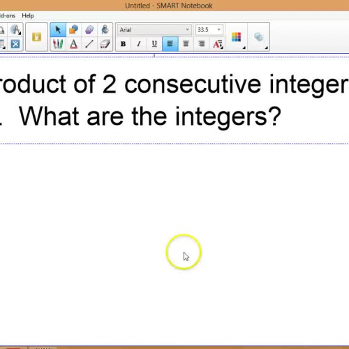 product of consecutive integers