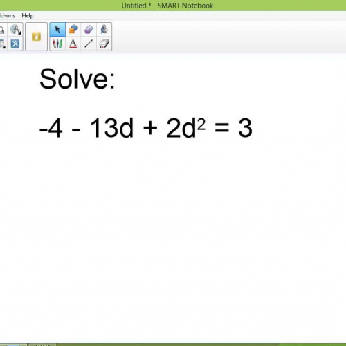 solving quadratic equation review
