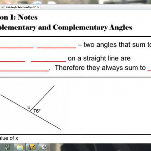 Lesson 1 - Supplementary and Complementary An