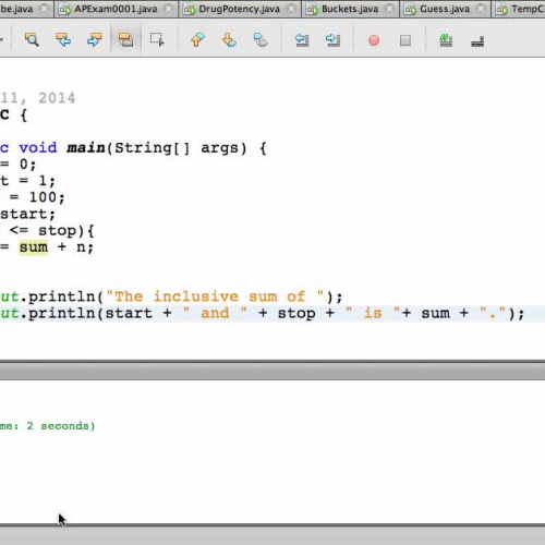 Iteration - SumRange method in Java