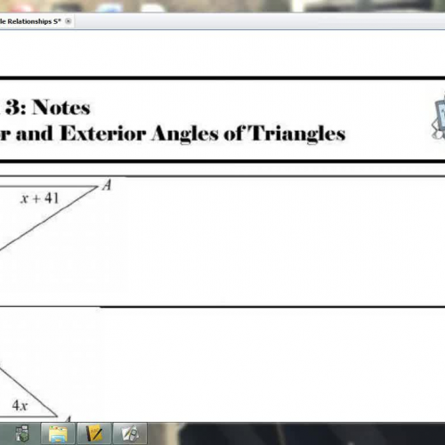 Lesson 3 (part 2)- Interior and Exterior Angl