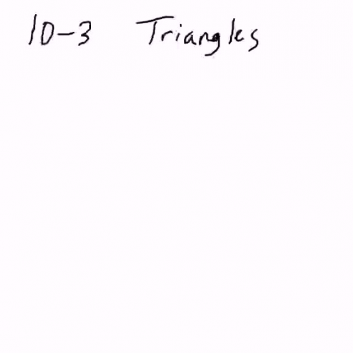 10-3 Triangles