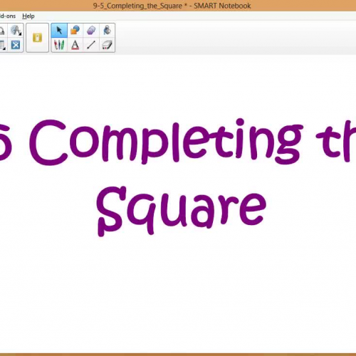 Completing the Square