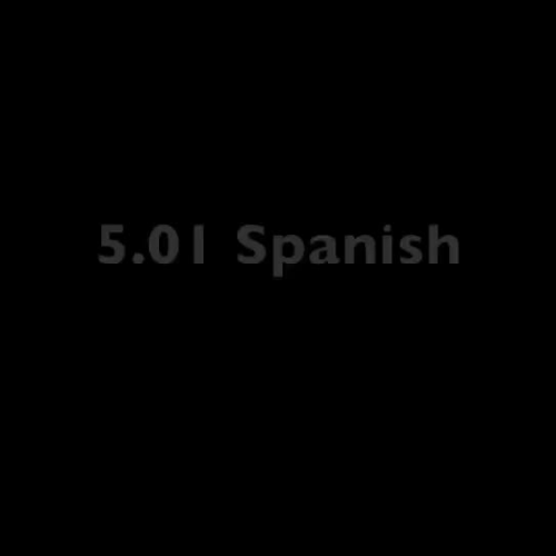 Spanish 5.01 upload