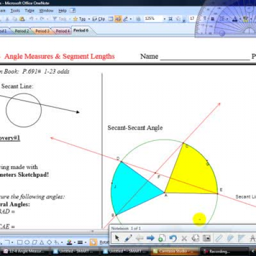 12-4 Angle Measures &amp; Segment Lengths - P