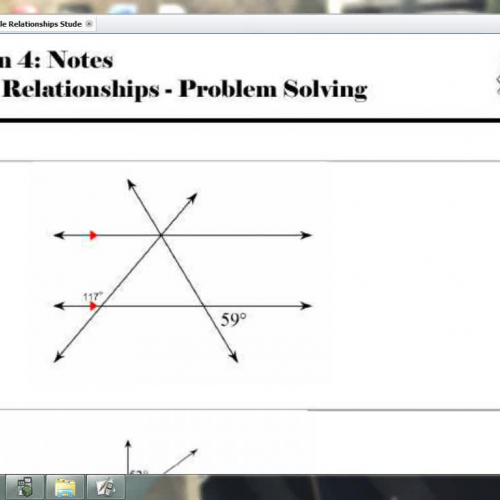 Lesson 4 - Angle Relationships - Problem Solv