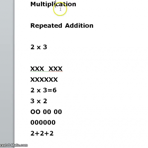 Stacy&#8217;s Multiplication Mathcast