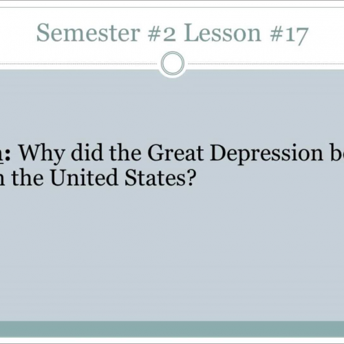 Semester #2 Lesson #17