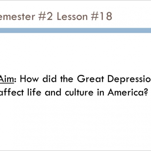 Semester #2 Lesson #18