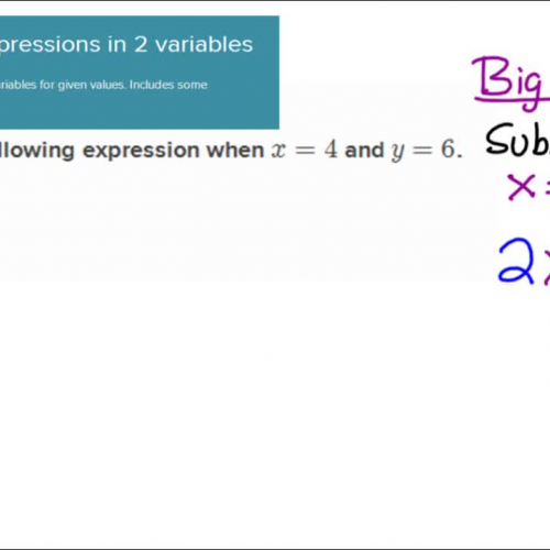ka0102_Evaluating expressions in 2 variables 