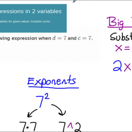 ka0102_Evaluating expressions in 2 variables 