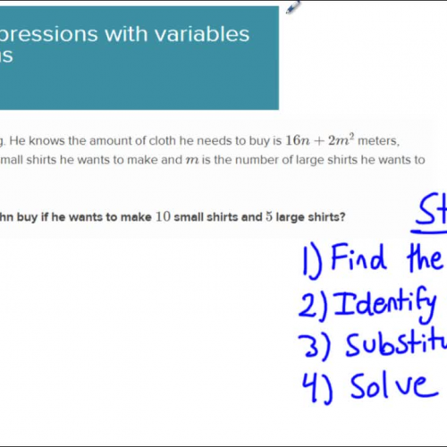 ka0103_Evaluating expressions with variables 