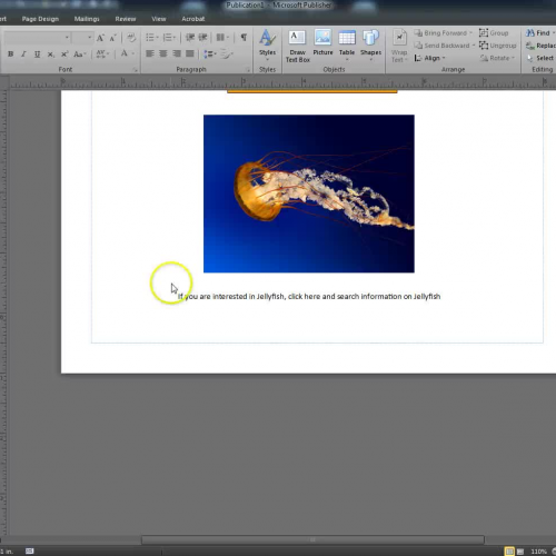 Inserting a Hyperlink