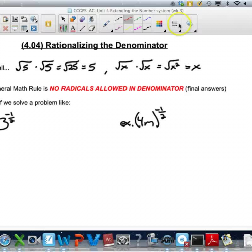 AG-4.04 Rationalizing the Denominator