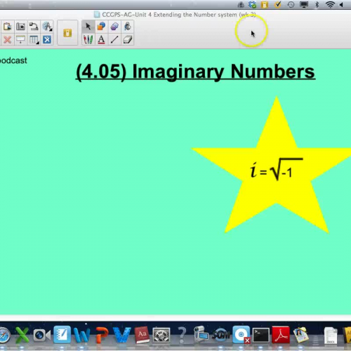 AG-4.05 Imaginary Numbers