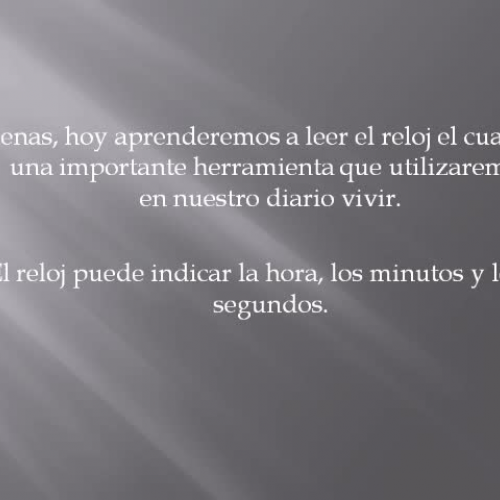 Como leer el reloj