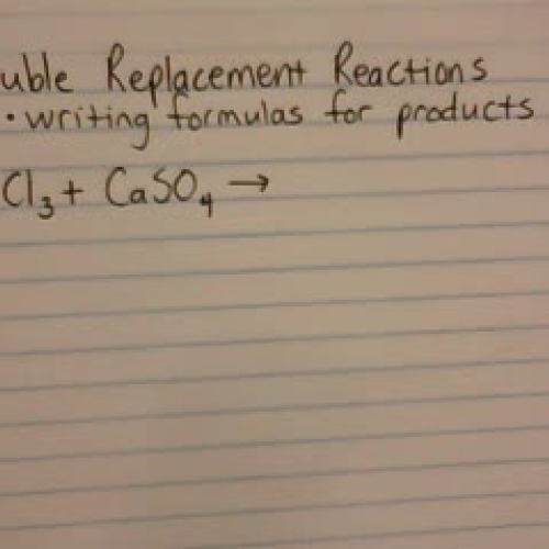 double replacement reaction