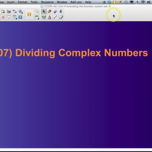 AG-4.07 Dividing Complex Numbers