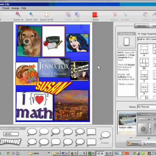 exporting &amp; submitting comic life poster 