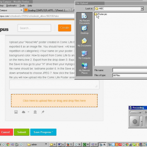 part 3 exporting comic life poster