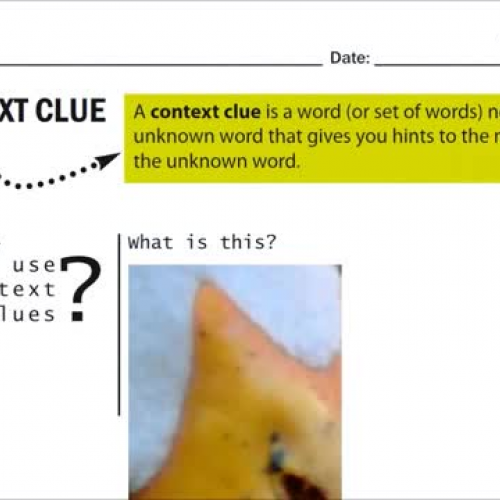 Using Context Clues to improve vocabulary