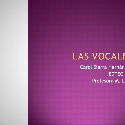 Las Vocales