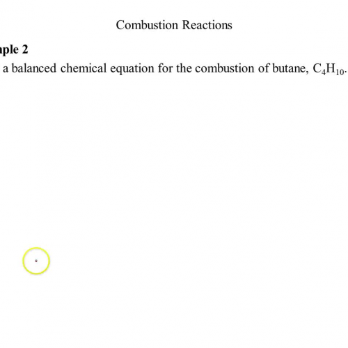 ex 2 - writing balanced combustion rxn - buta