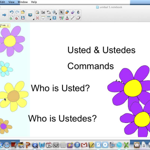 Spanish ud,uds commands