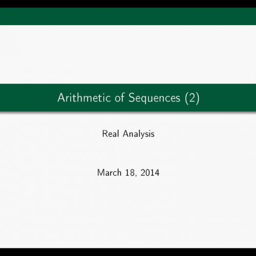Arithmetic of Sequences 2