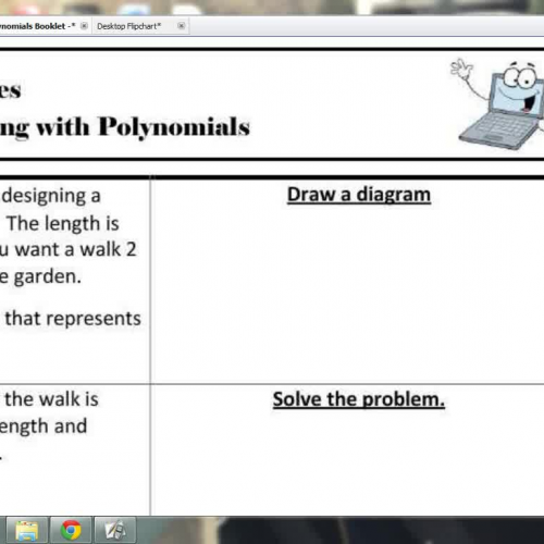 Lesson 8- Problem solving with Polynomials