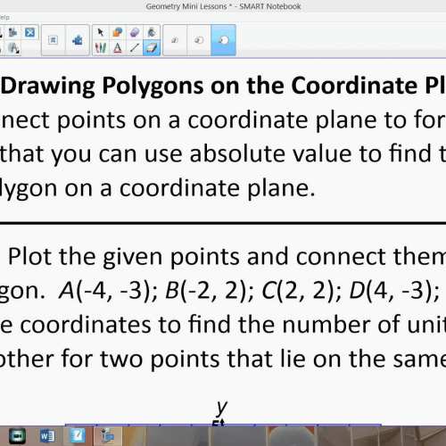 Lesson 38 Drawing Polygons on the Coordinate 