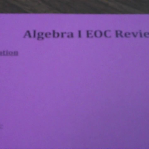 Intro to EOC Review